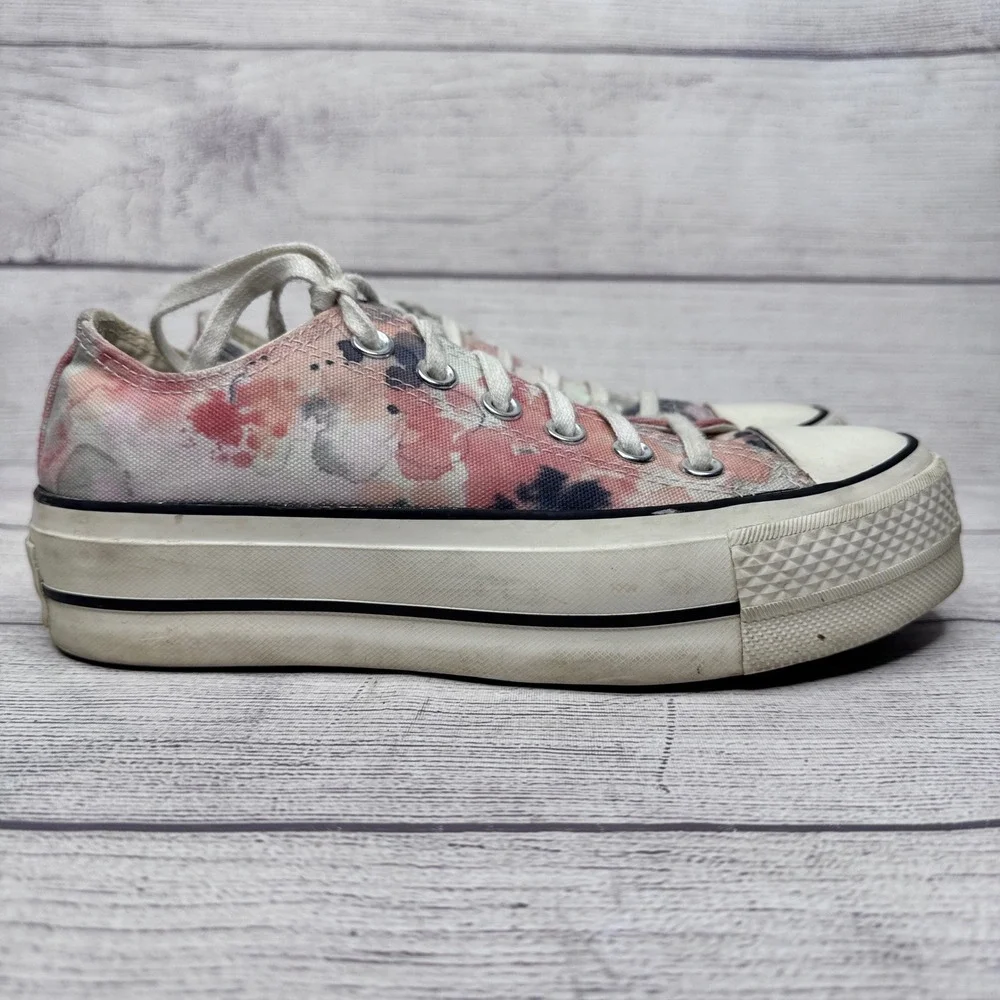Converse Chuck Taylor All‎ Star Platform Floral Print Low Top Sneakers Size 5.5